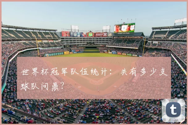 世界杯冠军队伍统计:共有多少支球队问鼎?